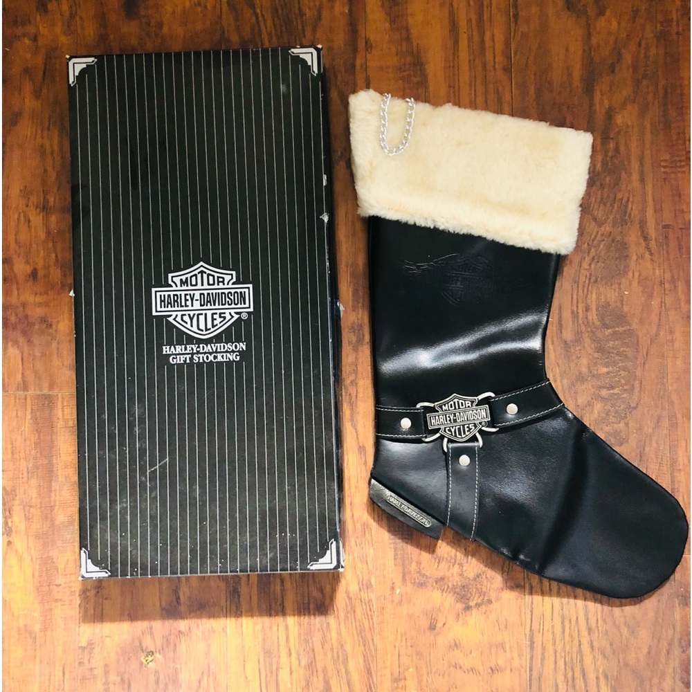 Harley Davidson 1997 Christmas Leather Stocking.